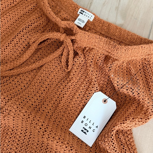 Billabong Largo Overshirt Cover Up  OUTFIT Set Toffee NWT Small/Medium - Picture 5 of 9